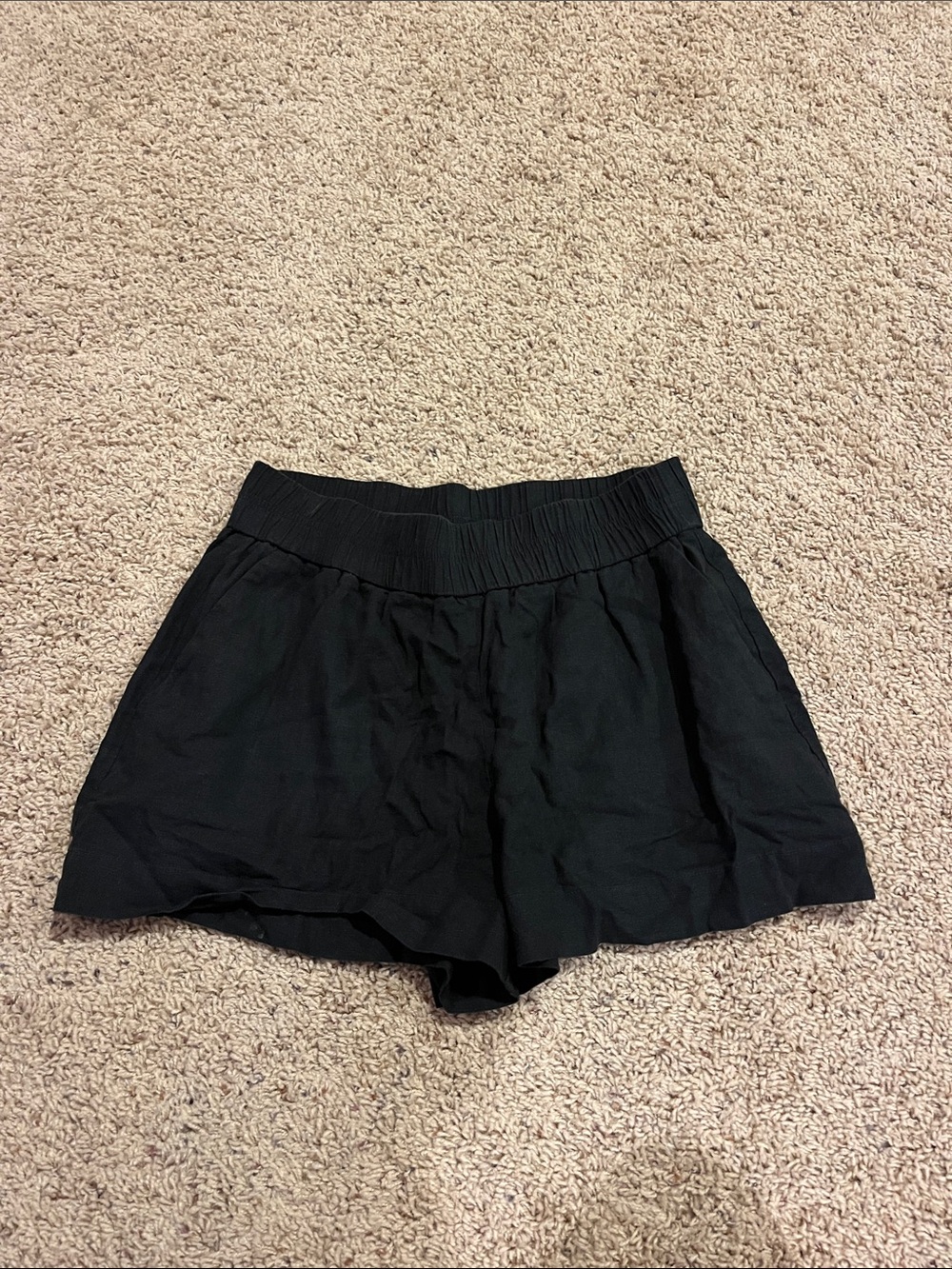 a new day Black High-Waist Elastic Shorts